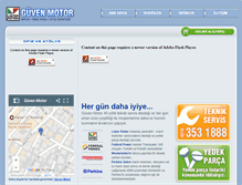 Tablet Screenshot of guvenmotor.com